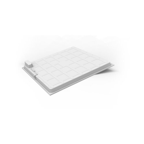 פאנל לד שקוע לבן BL ANTI-GLARE 34W 600X600 אור חם