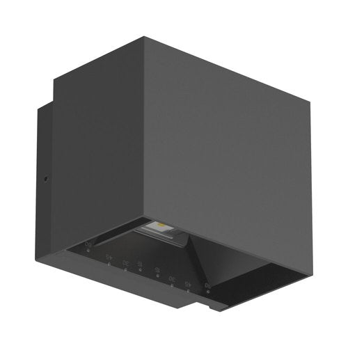 צמוד קיר שחור GLOW UP&DOWN 10W 15°~120° IP65 אור ניטרלי