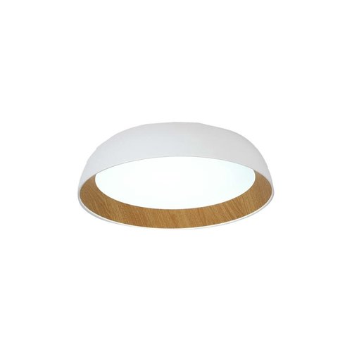 צמוד תקרה לבן+עץ OREN 60W 60CM 3CCT