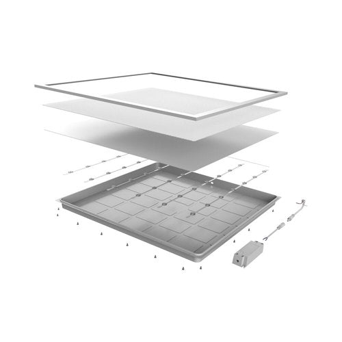 פאנל לד שקוע לבן BL ANTI-GLARE 34W 600X600 אור חם