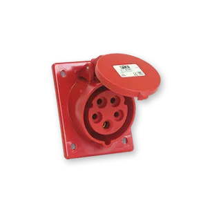 שקע לפנל זווית 400V 500V - IP44-4X32A PCE