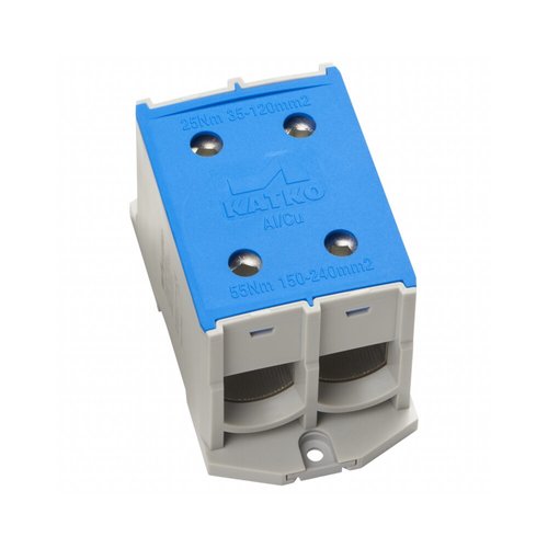 מהדק כפול לפס דין KL 2x240N כחול