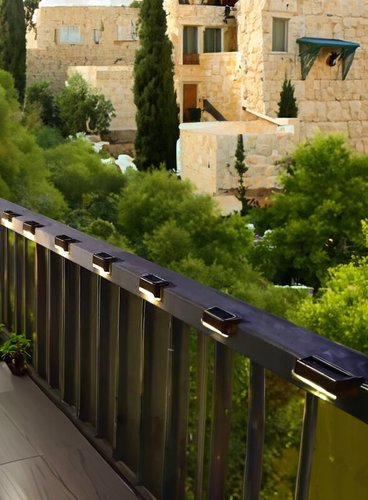 זוג תאורה סולארית שחור BLAZE 3W IP44 אור חם