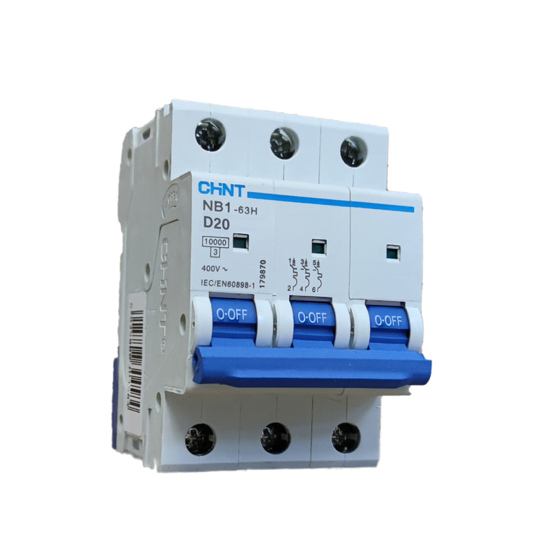 מנתק מעגל ח"א תלת-פאזי 10KA D-20A Chint