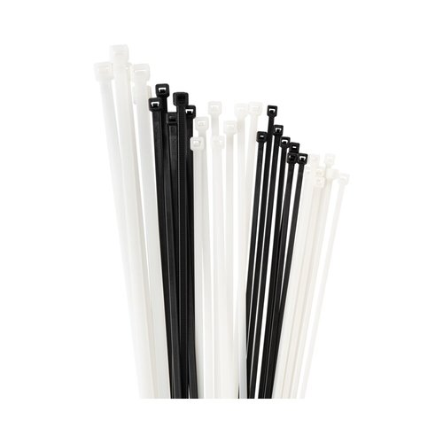 חבק ניילון שחור 100 יח' 280X4.8MM