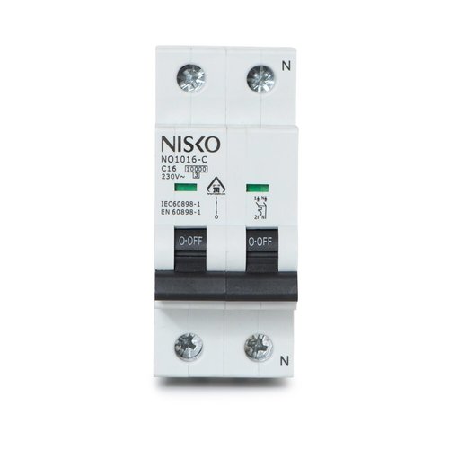 מפסק אוטומטי זעיר תעשייתי 10KA אופיין NO1010-C 1P+N 10A-C