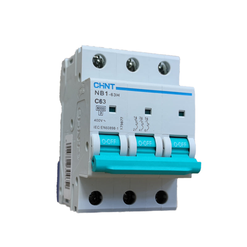 מנתק מעגל ח"א תלת-פאזי 6KA C-63A Chint