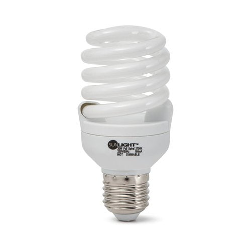נורת מיני ספירל 20W E27 אור חם
