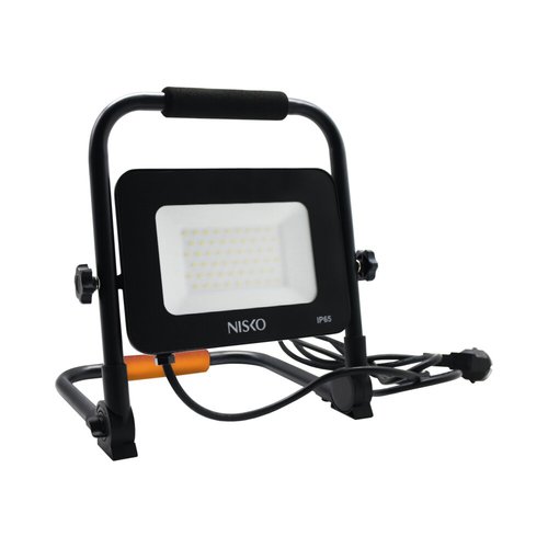 פנס+סטנד שחור WORKER FIT IP65 50W אור קר