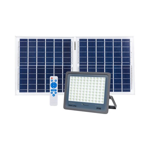 תאורת הצפה סולארית אפור SUNLY 220W IP66 אור חם