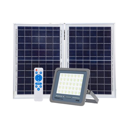 תאורת הצפה סולארית אפור SUNLY 330W IP66 אור קר