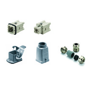 קיט HDC ל 3 מגעים + הארקה כניסה מהצד PG11 10A - אביזרי חשמל ותשתיות - Uriel-Shay