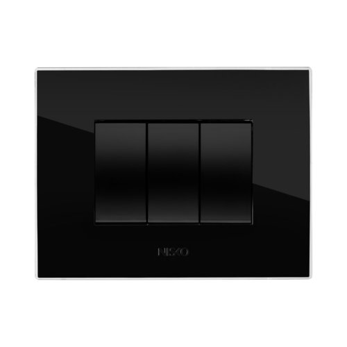 מסגרת ניסקו סוויץ EDGE שחורה 3 מודול