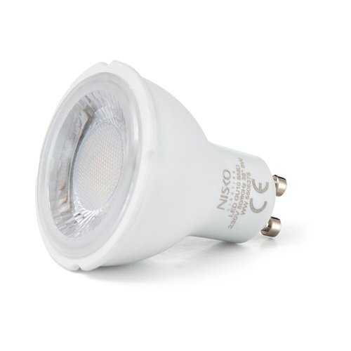 נורת דקרויקה לד לבנה לעמעום 30° GU10 6W אור חם