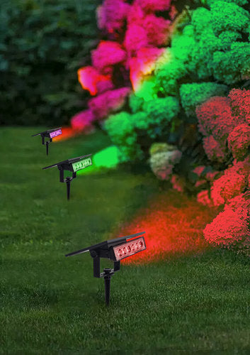 דוקרן סולארי SUNRAY 12W IP65 7COLORS