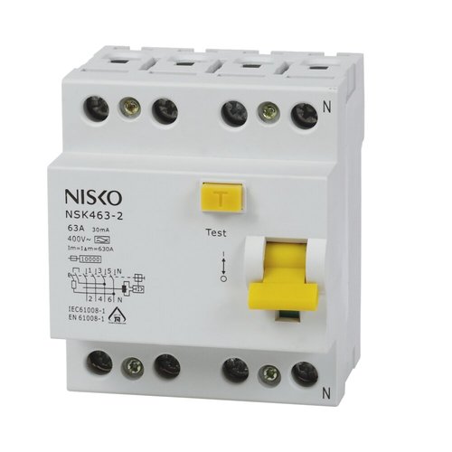 ממסר פחת NSK463-2 4X63/0.03 30mA