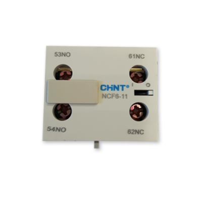 מגען עזר למגען מיני 2NO+2NC ל-NC6 מגע עזר פתוח Chint