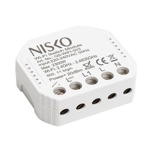 מודול חכם נסתר תאורה/שקע WIFI 10A