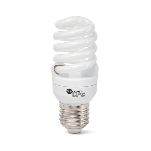 זוג נורות מיני ספירל 20W E27 אור חם