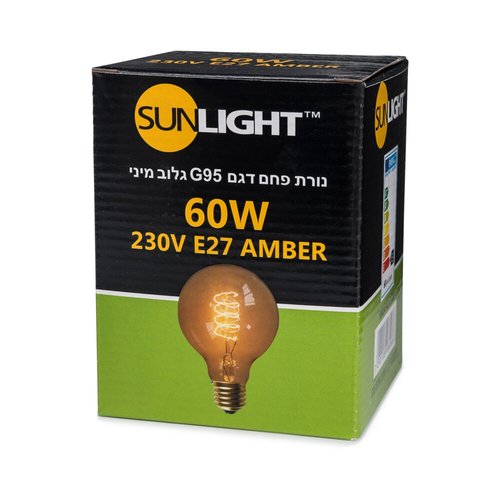 נורת פחם גלוב מיני 60W E27 תאורת אווירה חמה