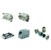 קיט HDC ל 10 מגעים + הארקה כניסה מהצד PG16 16A - אביזרי חשמל ותשתיות - Uriel-Shay