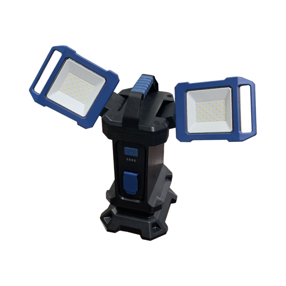 פנס נטען שחור WORKER FLEX 2X10W IP54 אור קר