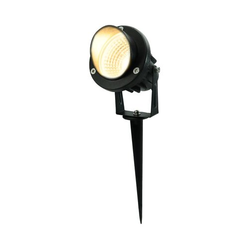 דוקרן לד לגינה שחור 8W 12V כבל 1.5 מטר אור חם