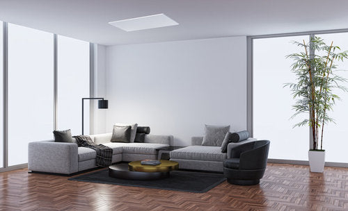 צמוד תקרה מלבן דק לבן TIME 64W 96X60CM IP40 3CCT
