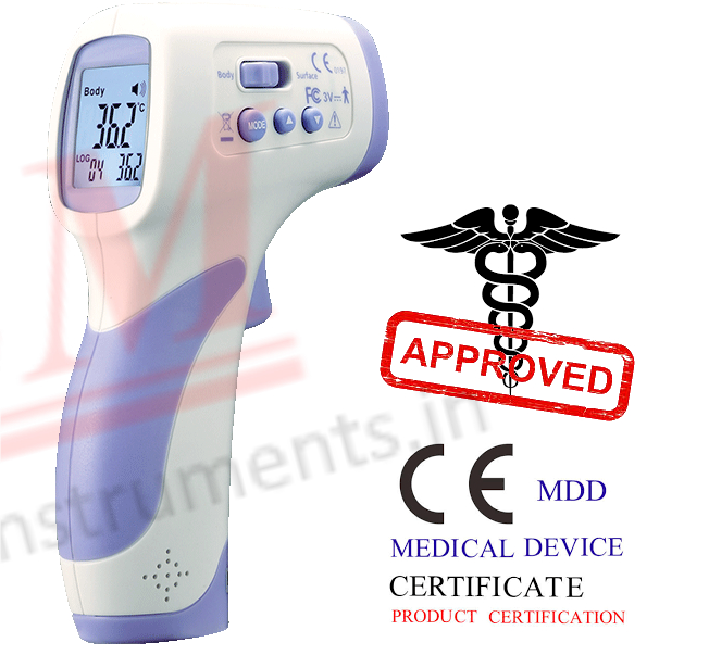 מד טמפ' רפואי אינפרא לייזר ללא מגע - לגוף אדם DT8806H מאושר MDD - כלי עבודה - Uriel-Shay