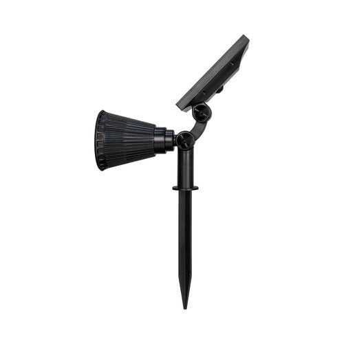 דוקרן סולארי שחור SPIKE 5W IP65 אור חם