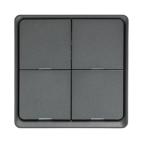 מתג הדבקה חכם - 12 תרחישים אפור ZIGBEE