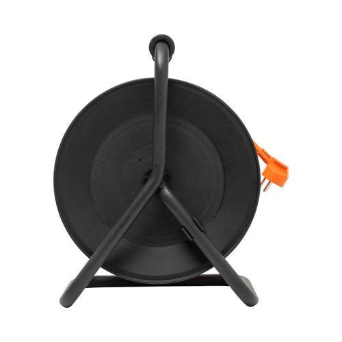 תוף מאריך מקצועי שחור 50 מטר 3X1.5mm כולל 4 שקעים ישראליים