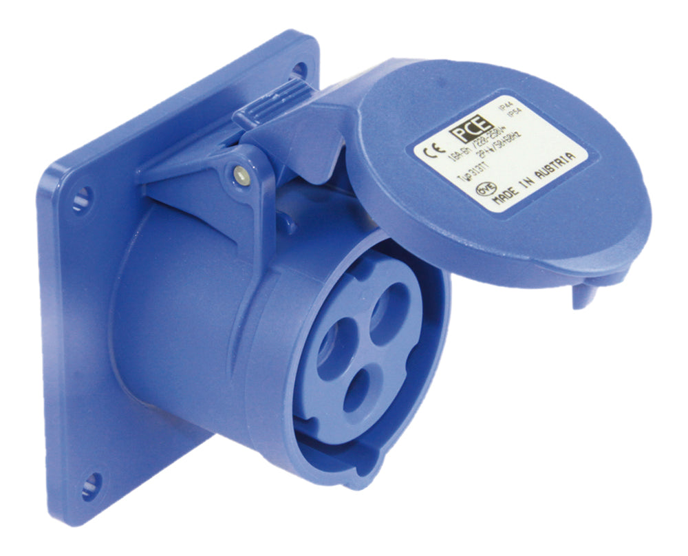 שקע לפנל ישר 230V- IP44-3X16A PCE