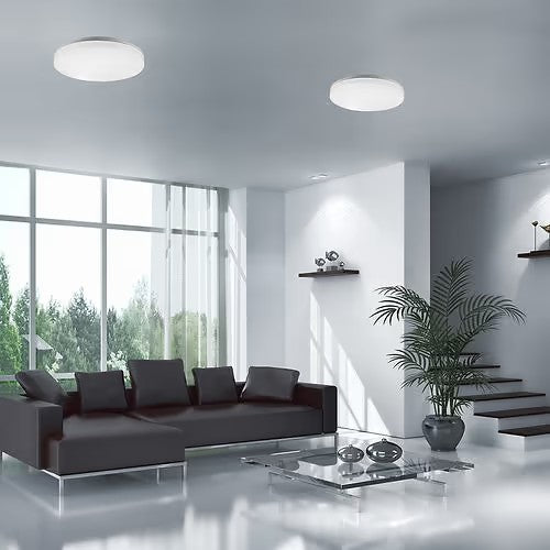 צמוד קיר/תקרה דו תכליתי לבן ICE 18W IP54 אור קר
