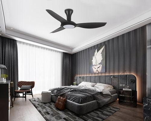 מאוורר תקרה חכם שחור PARIS 52'' SMART