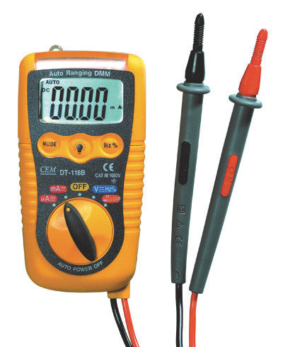 רב מודד DT118 - MINI , 600V, 200mA - כלי עבודה - Uriel-Shay