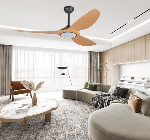 מאוורר תקרה חכם שחור/מייפל/מייפל PARIS 60'' SMART
