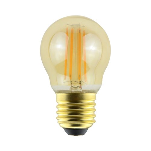 פחם כדור אמבר שמפניה לעמעום E27 5W תאורת אווירה חמה