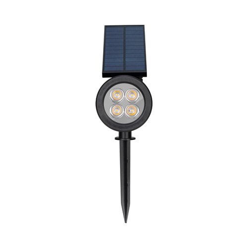דוקרן סולארי שחור SPIKE 5W IP65 אור חם