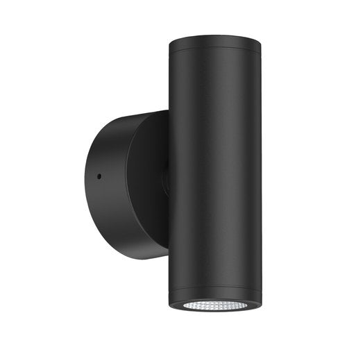 צמוד קיר שחור PATIO UP&DOWN 12W 24° IP65 אור ניטרלי