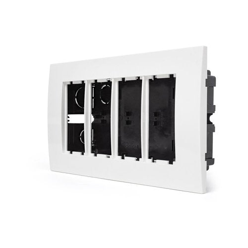 עמדת HOME & OFFICE תחת הטיח 8 מודול, ללא אביזרים