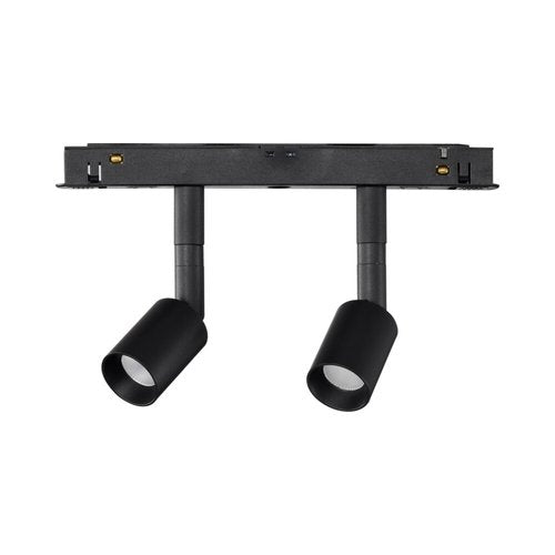 ספוט לד שחור לפס צבירה מגנטי TIKTOK SPOT 2X3W אור חם