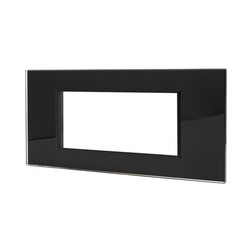 מסגרת זכוכית מרחפת שחור מט NISKO SMART SLIM 6M