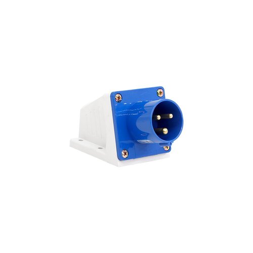 תקע קיר גימור כחול 32AX3 IP44