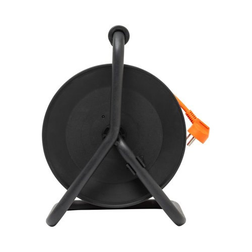 תוף מאריך ביתי שחור 25 מטר 3X1.5mm כולל 4 שקעים ישראליים